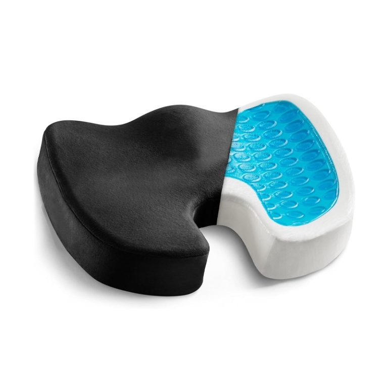 Gel Memory Foam Seat Cushion – Cooling Seat Cushion for Office & Car, Hemorrhoid Relief, Mesh/Fabric Options