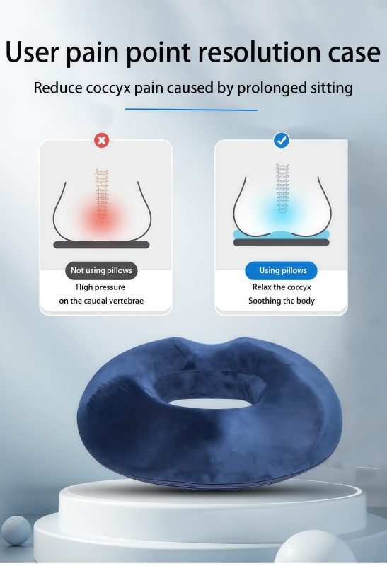 PU Foam Solid Color Donut Pillow detail 1