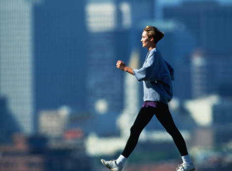 brisk walking exercise