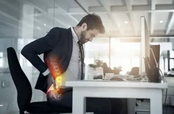 Spine discomfort from prolonged sitting