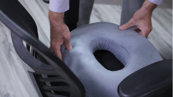 Donut pillow (gel memory foam) for seating comfort in Donut Pillow Gel Memory Foam Seat Cushion: Long-Distance Travel Comfort